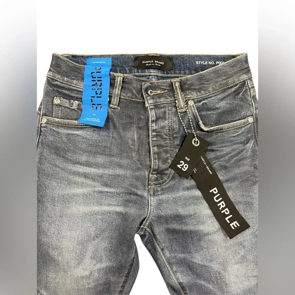 Purple Brand Men's Patchwork Washed Jeans - Picture 5 of 5